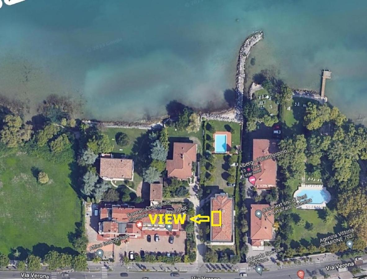 Casa Lugana 9 - Monolocale Con Piscina Fronte Lago Sirmione Exteriör bild